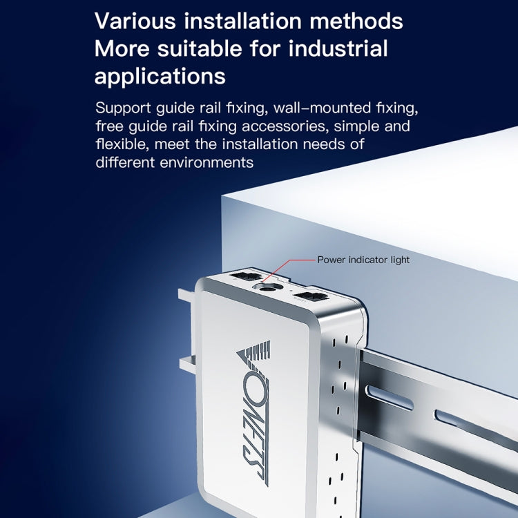VONETS VS500 5 Ports Ethernet Gigabit Switch with DC Adapter + Rail Fixing Buckle Set - HoMEdemic™ 