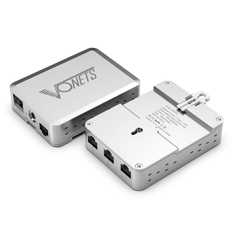 VONETS VSP510 5 Ports Ethernet Gigabit Switch with DC Adapter + Rail Fixing Buckle Set - HoMEdemic™ 