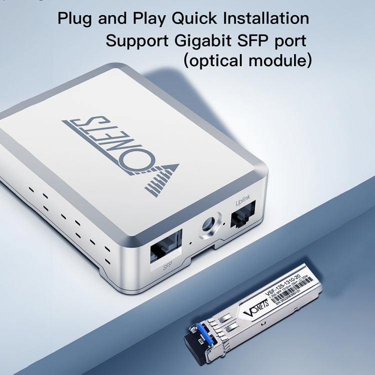 VONETS VSP510 5 Ports Ethernet Gigabit Switch with DC Adapter + Rail Fixing Buckle Set - HoMEdemic™ 