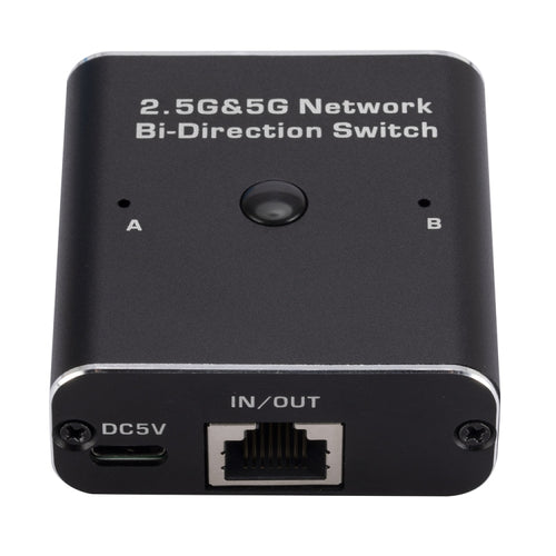 2.4GHz+5GHz RJ45 Network Bi-Direction Switch (Black) - HoMEdemic™ 