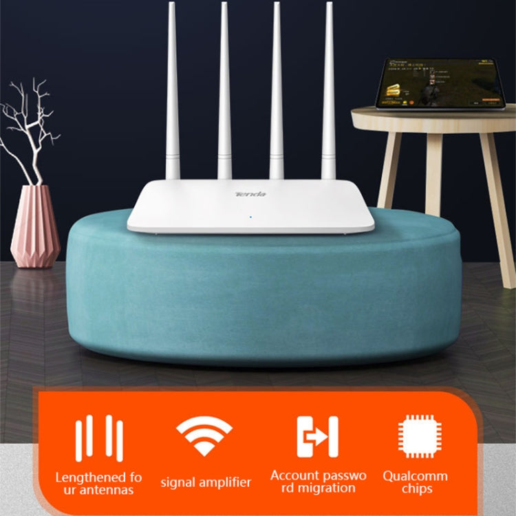 Tenda F6 300Mbps 4 External 5dBi Antennas Wireless N300 Easy Setup Router - HoMEdemic™ 