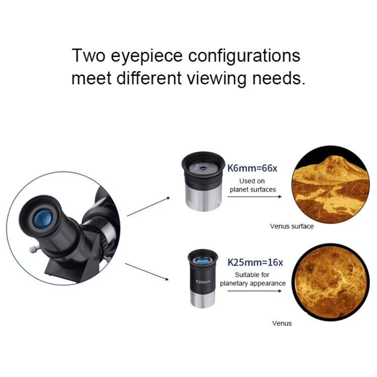 WR852 16x/66x70 High Definition High Times Astronomical Telescope with Tripod, 66x70 Blue - HoMEdemic™ 