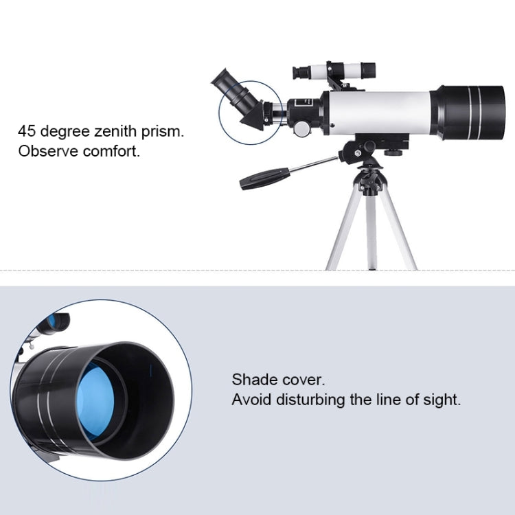 WR852 16x/66x70 High Definition High Times Astronomical Telescope with Tripod, 66x70 Blue - HoMEdemic™ 