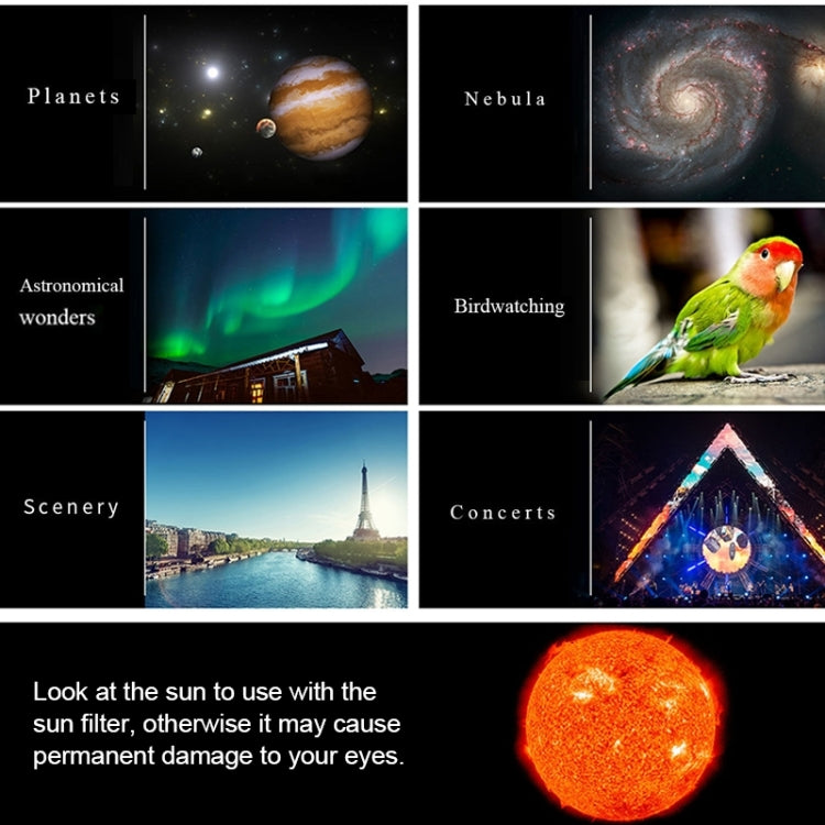 WR852 16x/66x70 High Definition High Times Astronomical Telescope with Tripod, 66x70 Blue - HoMEdemic™ 