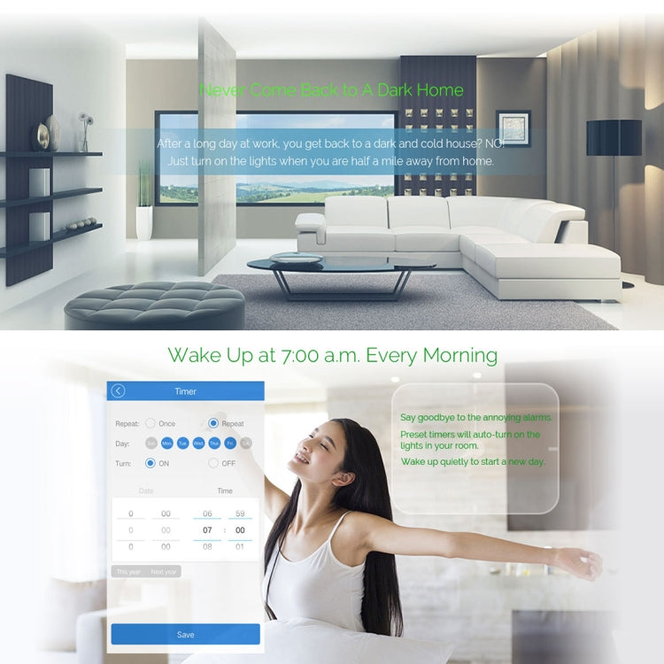 WS-EU-01 EWeLink APP & Touch Control 2A 1 Gang Tempered Glass Panel Smart Wall Switch, AC 90V-250V, EU Plug, 1 Gang - HoMEdemic™ 
