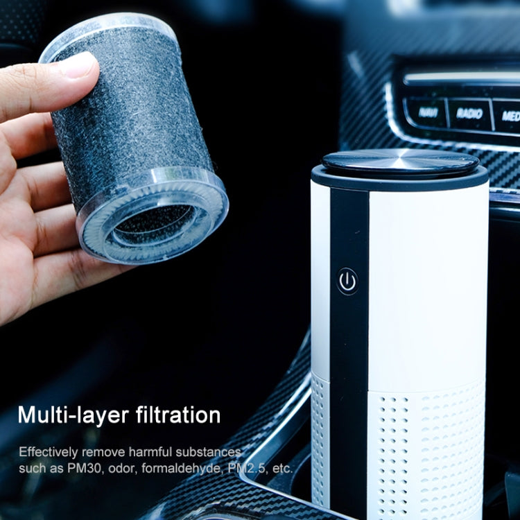 WT-U12 DC 5V Negative Ion Smart Car Air Purifier (Blue) - HoMEdemic™ 