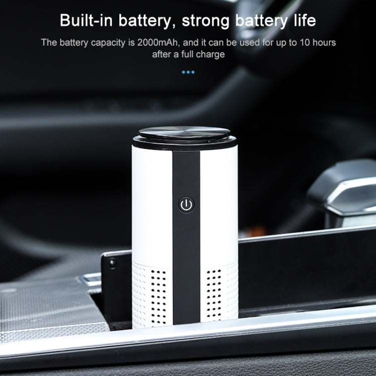 WT-U12 DC 5V Negative Ion Smart Car Air Purifier (White) - HoMEdemic™ 