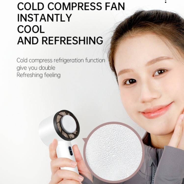 WX-625 Cold Compress Function Portable Mini Summer Fan Handheld Cooling Fan(White) - HoMEdemic™ 