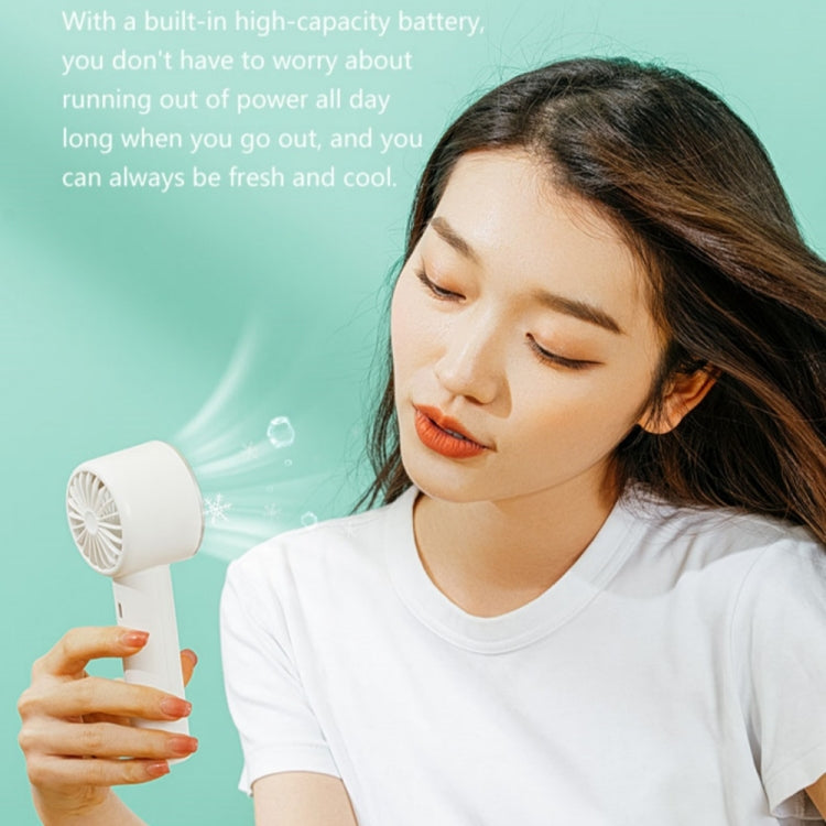 WX-633 Summer Handheld Fan 3 Speeds Semiconductor Cold Compress Desk Fan(White) - HoMEdemic™ 