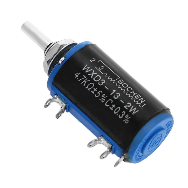 WXD3 - 13 - 2W 4.7K Ohm  Multiturn Precision Potentiometer -Black - HoMEdemic™ 