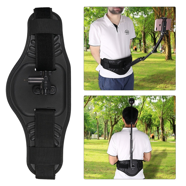 Waist Belt Mount Strap with Adapter & Screw for GoPro, Insta360, DJI and Other Action Cameras(Black) - HoMEdemic™ 