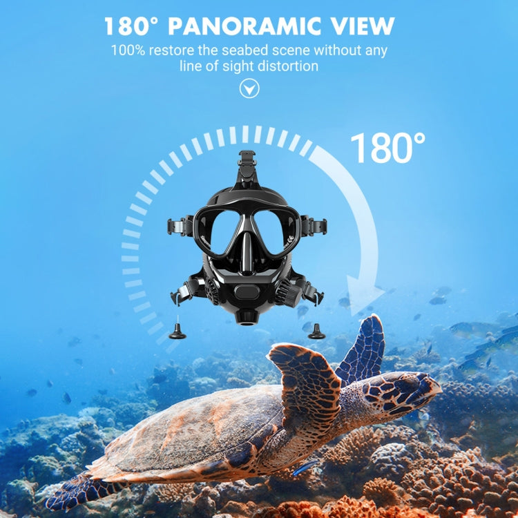 Water Sports Diving Snorkeling Mask Swimming Glasses for GoPro, Insta360, DJI and Other Action Cameras (Black) - HoMEdemic™ 