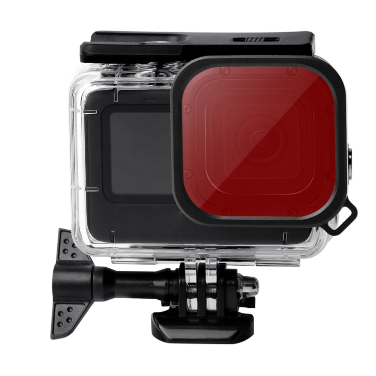 Waterproof Case + Touch Back Cover + Purple Red Pink Lens Filter for GoPro HERO10 Black / HERO9 Black - HoMEdemic™ 