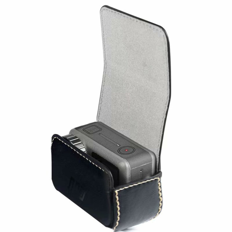 Waterproof Mini Leather Case Storage Carrying Box for DJI OSMO Action / GoPro / SJCAM / Xiaomi Mi Jia(Coffee) - HoMEdemic™ 