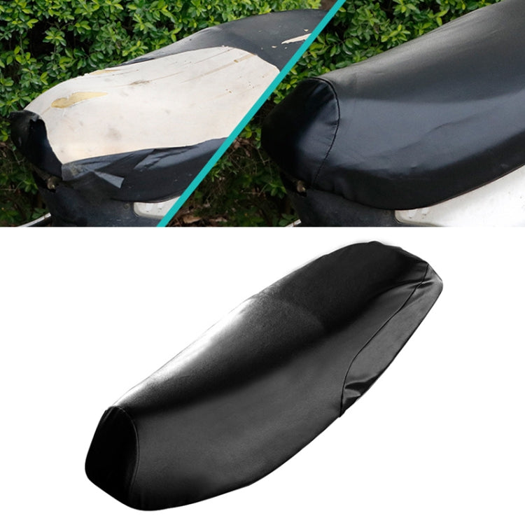 Waterproof Motorcycle Black Leather Seat Cover Prevent Bask In Seat Scooter Cushion Protect, Size: L, Length: 55-60cm; Width: 25-35cm, Length: 55-60cm; Width: 25-35cm - HoMEdemic™ 