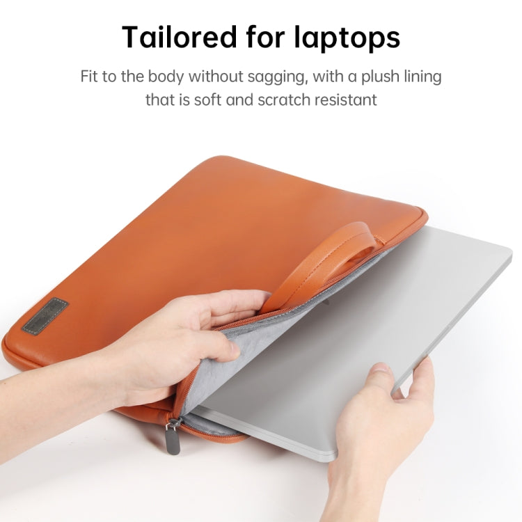 Waterproof PU Laptop Bag Inner Bag, Size:15 inch(Rose Gold) - HoMEdemic™ 