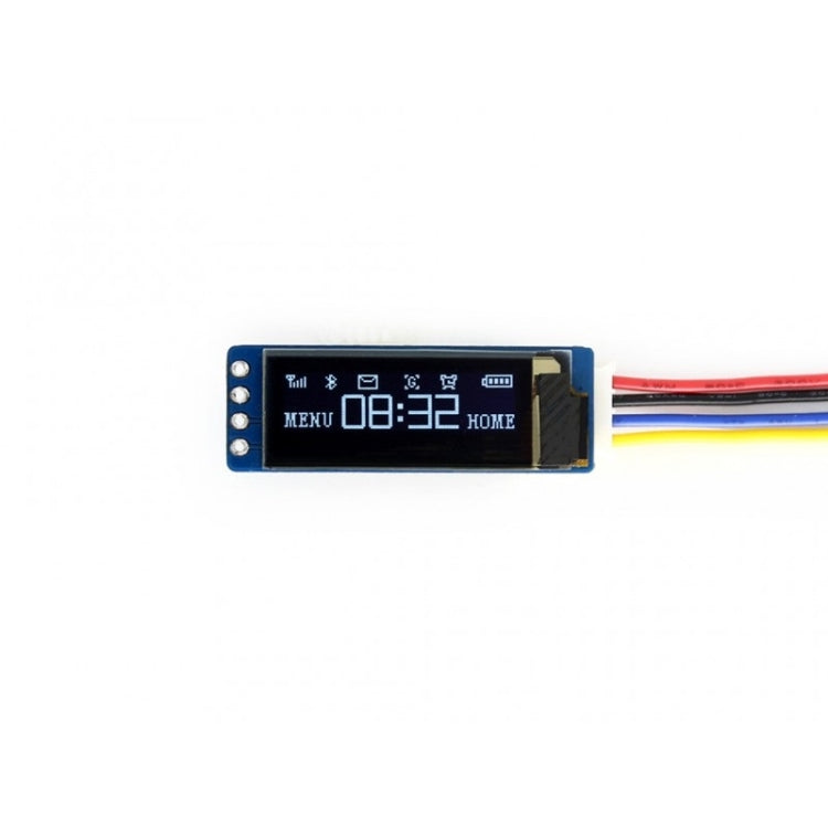 Waveshare 0.91 inch OLED Display Module, 128x32 Pixels, I2C Interface, 14657 - HoMEdemic™ 