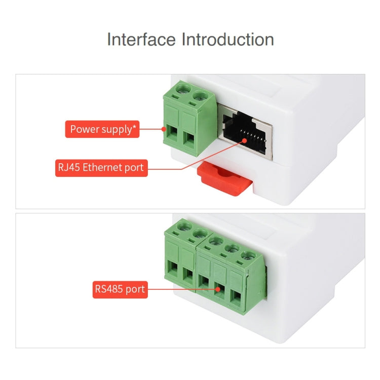 Waveshare Din Rail RS485 to RJ45 Serial Server with POE Function, 23273 - HoMEdemic™ 