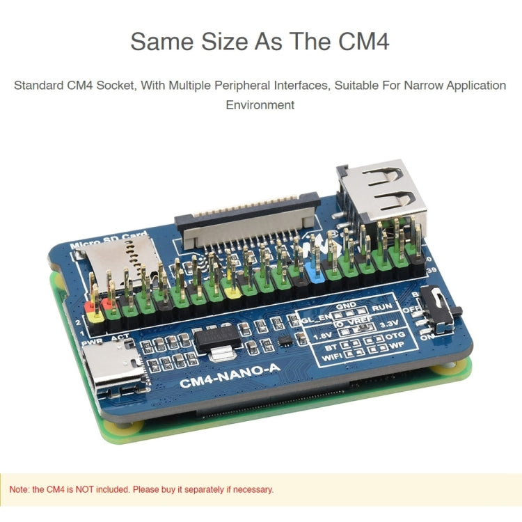 Waveshare Nano Base Board A for Raspberry Pi CM4, Nano Base Board A - HoMEdemic™ 
