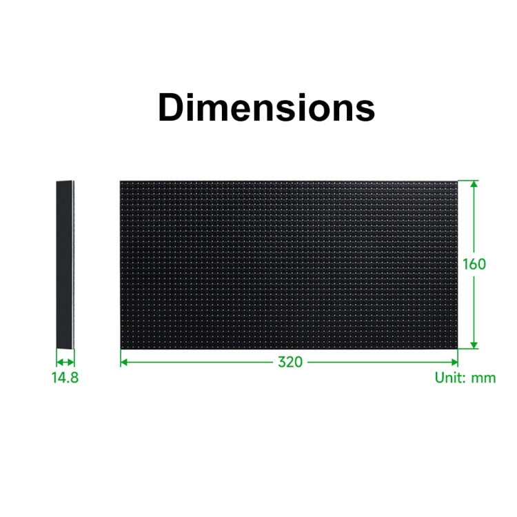 Waveshare RGB Full-color LED Matrix Panel, 5mm Pitch, 64x32 Pixels, Adjustable Brightness(25848) - HoMEdemic™ 