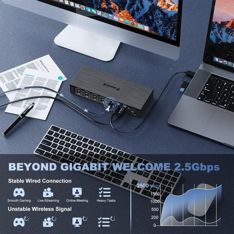 Wavlink UG69PD8 100W PD 18 in 1 Type-C Dock Compatible Type-C Universal Docking Station, Plug:AU Plug - HoMEdemic™ 