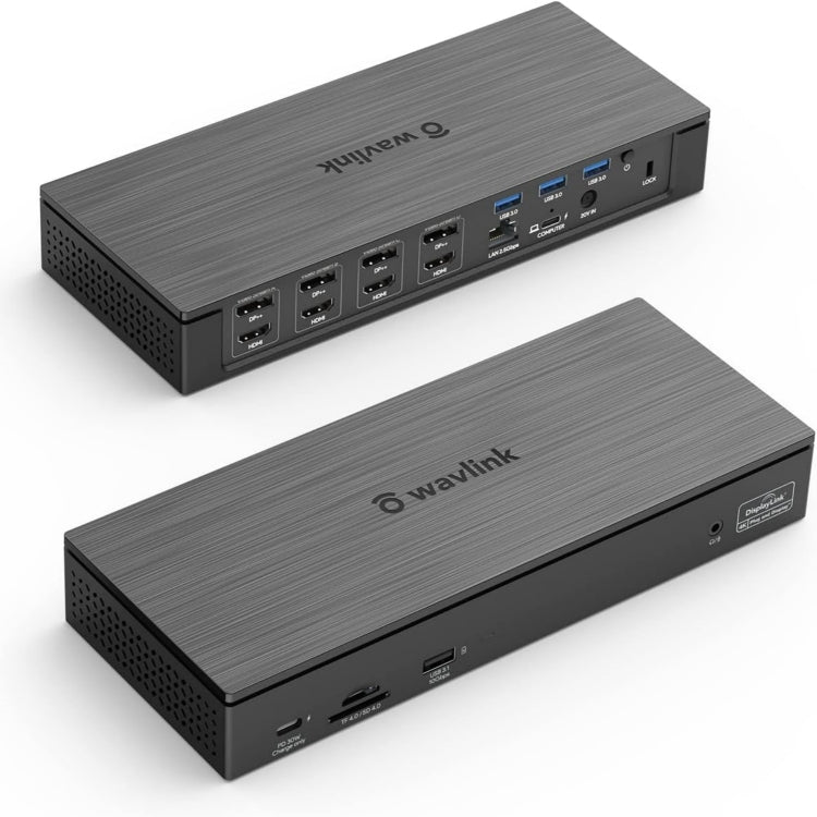 Wavlink UG69PD8 100W PD 18 in 1 Type-C Dock Compatible Type-C Universal Docking Station, Plug:UK Plug - HoMEdemic™ 