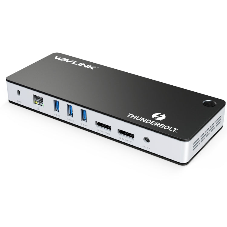 Wavlink UTD21H 60W Host Charging Thunderbolt 3 Docking Station 4K Dual Display 11 in 1 Ports, Plug:US Plug - HoMEdemic™ 