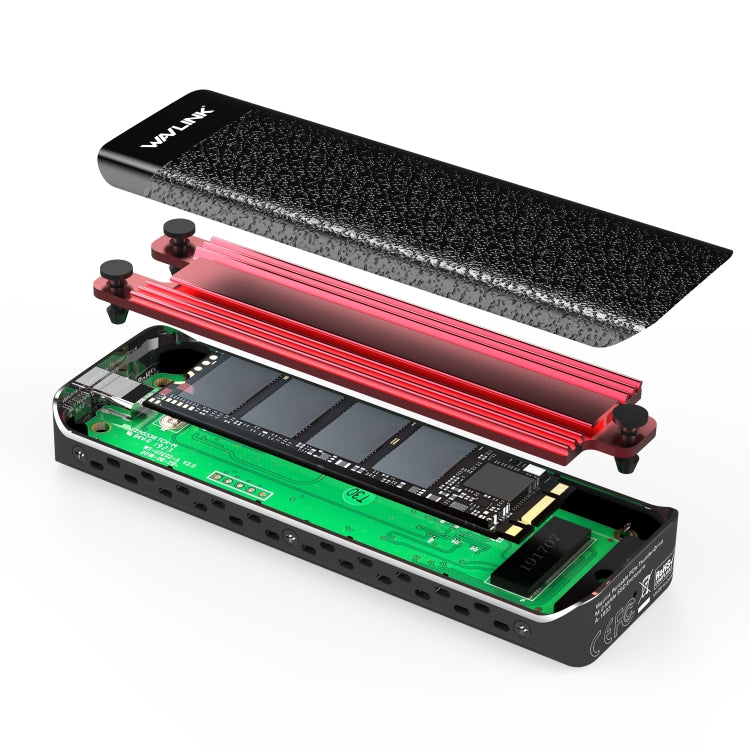 Wavlink UTE02 Thunderbolt 3 NVME M.2 Solid State Leather Metal SSD External Hard Drive Box - HoMEdemic™ 