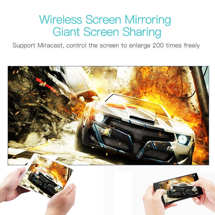 Wejoy L6 5 inch 200 ANSI Lumen 1920 x 1080P Android 6.0 HD Bluetooth 4.0 WiFi HD Smart Projector, Support AV / VGA / HDMI / 2 x USB / RJ45, 1G+8G, Android 6.0 - HoMEdemic™ 