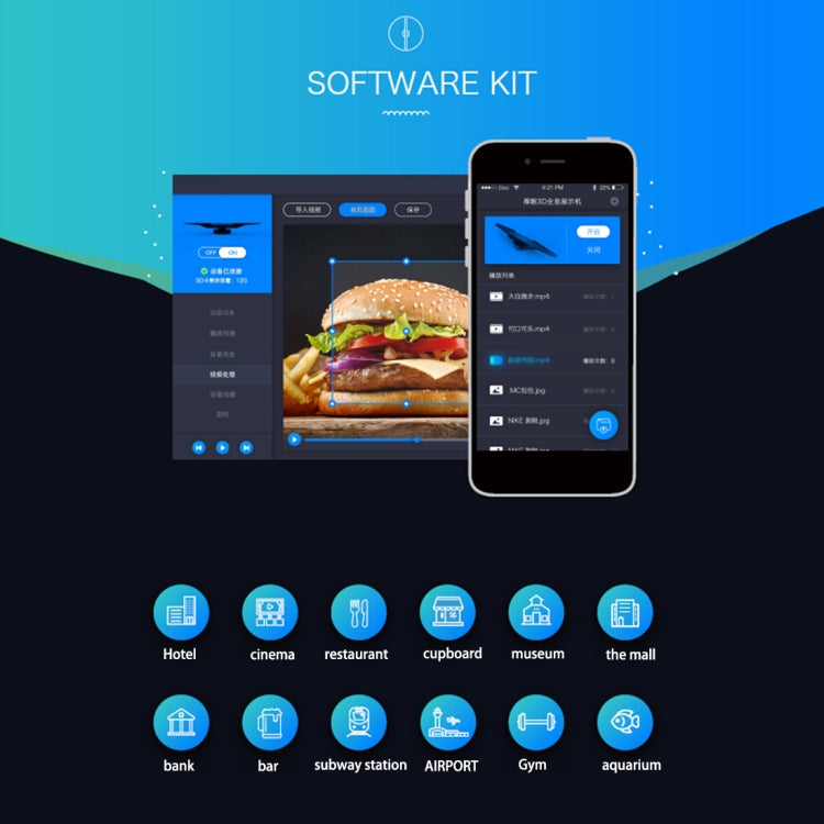 WiFi App Control, Display Resolution: 512 x 512 Pixels, 512 x 512 Pixels - HoMEdemic™ 
