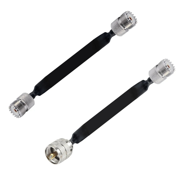 Window/Door Pass Through Flat RF Coaxial Cable UHF 50 Ohm RF Coax Pigtail Extension Cord, Length: 40cm(Female To Female) - HoMEdemic™ 