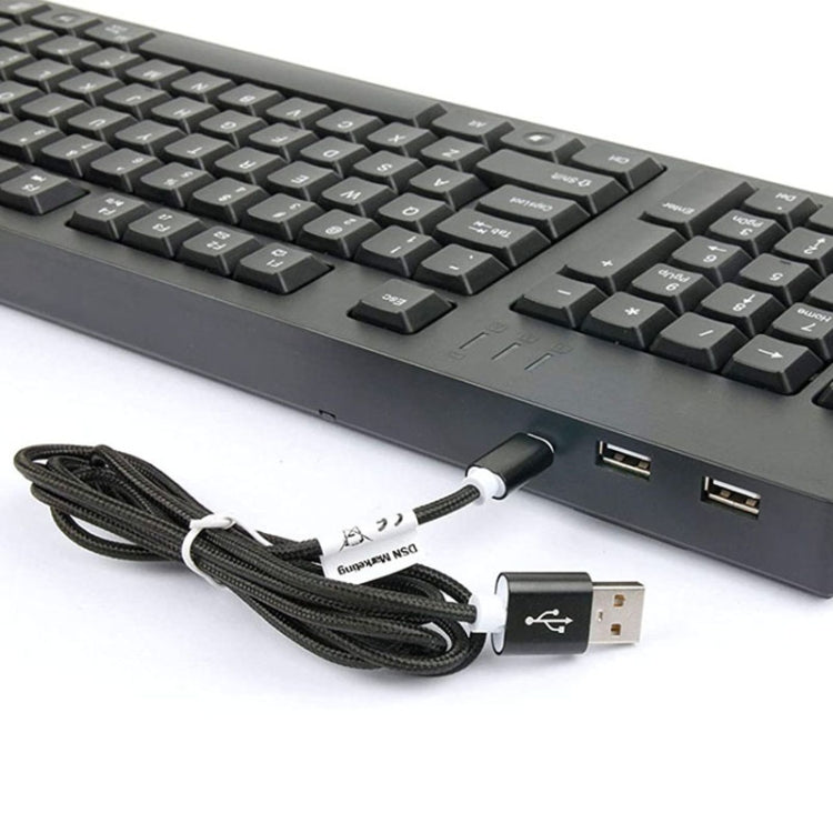 Wired USB Left Hand Keyboard with Dual HUB Function(Black) - HoMEdemic™ 