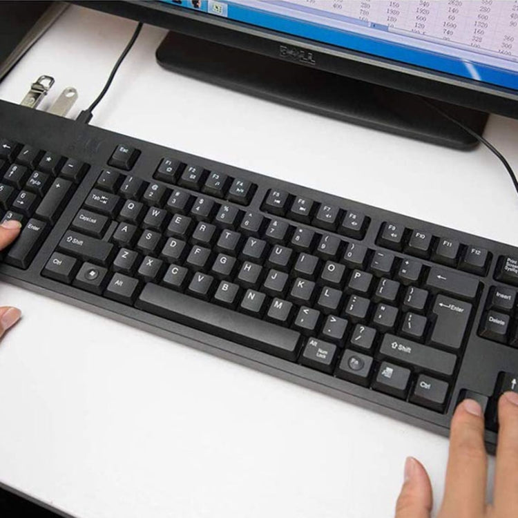 Wired USB Left Hand Keyboard with Dual HUB Function(Black) - HoMEdemic™ 