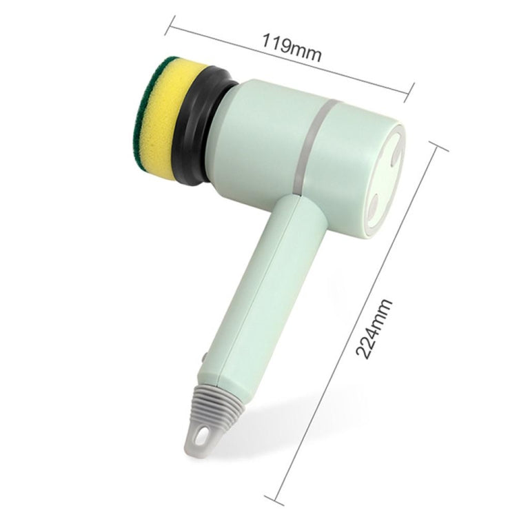 Wireless Electric Cleaning Brush USB Rechargeable Kitchen Bathtub Tile Cleaning Brushes Green 1200 mAh - HoMEdemic™ 
