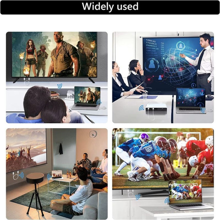 Wireless HDMI Transmitter and Receiver Kit, HDMI Wireless Extender Adapter, 1080P 60fps Video Audio Projecting for PC, Laptop, Camera to HDTV/Projector - HoMEdemic™ 