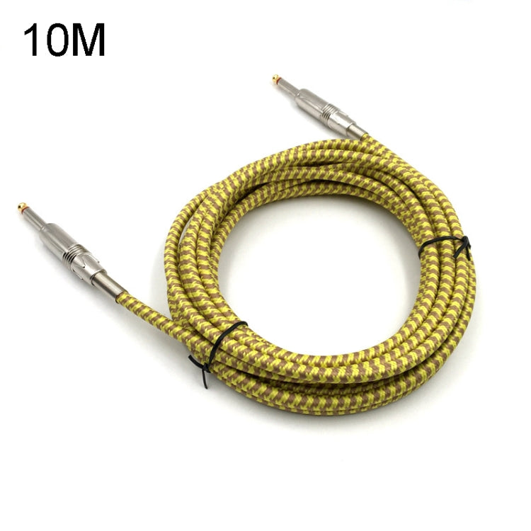 Wooden Guitar Bass Connection Cable Noise Reduction Braid Audio Cable, Cable Length: 10m - HoMEdemic™ 