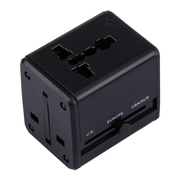 World-Wide Universal Travel Concealable Plugs Adapter with & Built-in Dual USB Ports Charger for US, UK, AU, EU - HoMEdemic™ 