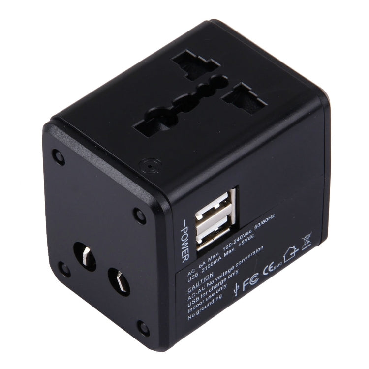 World-Wide Universal Travel Concealable Plugs Adapter with & Built-in Dual USB Ports Charger for US, UK, AU, EU - HoMEdemic™ 