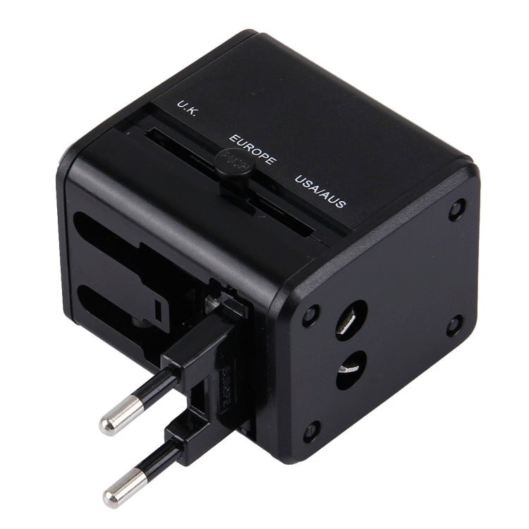 World-Wide Universal Travel Concealable Plugs Adapter with & Built-in Dual USB Ports Charger for US, UK, AU, EU - HoMEdemic™ 