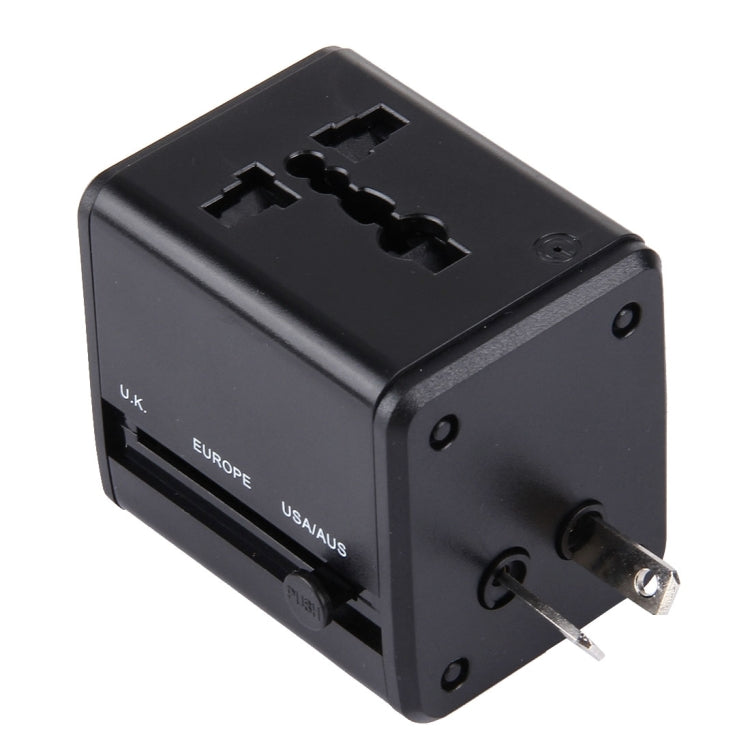 World-Wide Universal Travel Concealable Plugs Adapter with & Built-in Dual USB Ports Charger for US, UK, AU, EU - HoMEdemic™ 