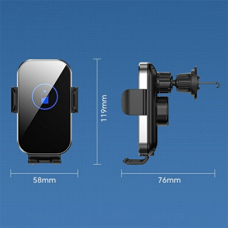 X10 15W Wireless Fast Charging Car Phone Navigation Holder(Silver) - HoMEdemic™ 