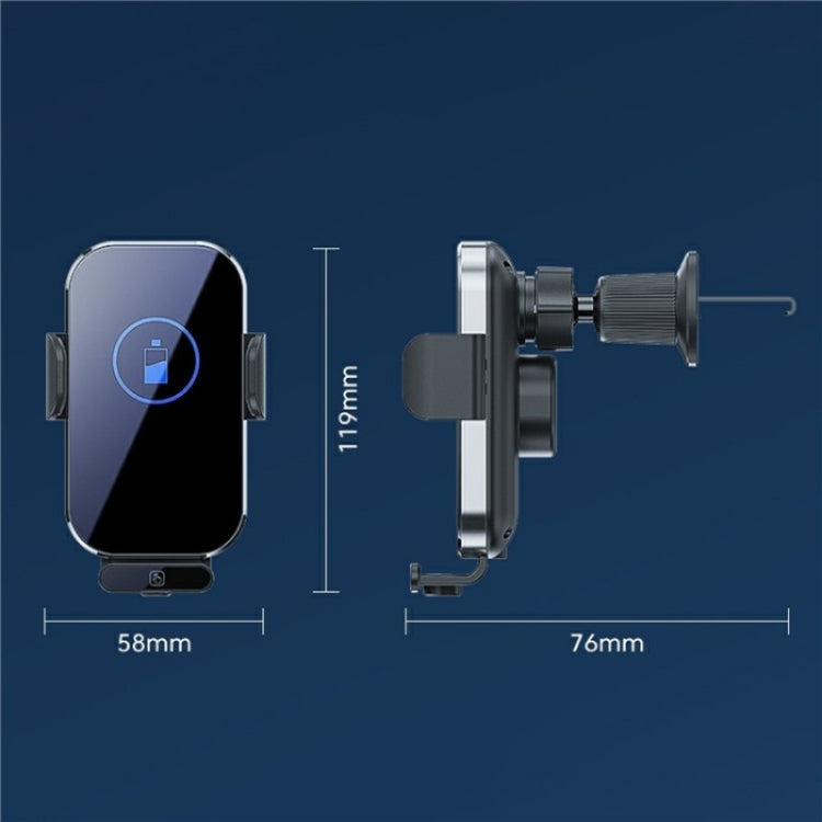 X10s Car Air Vent Hook 66W High Power Intelligent Induction Wireless Charger(Tarnish) - HoMEdemic™ 