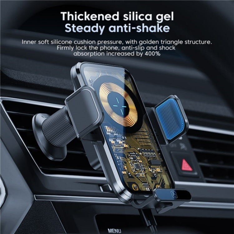 X11s 66W High Power Transparent Car Wireless Charger Phone Bracket(Titanium) - HoMEdemic™ 