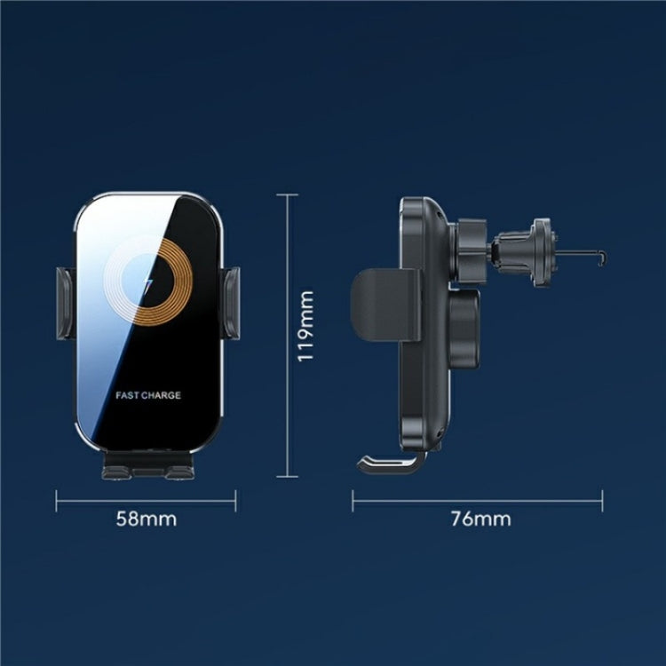 X12 Car Air Vent Touch Sensing Wireless Phone Charger Holder(Black) - HoMEdemic™ 