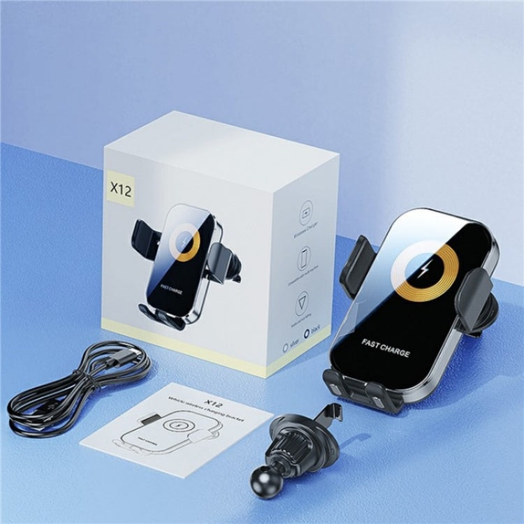 X12 Car Air Vent Touch Sensing Wireless Phone Charger Holder(Black) - HoMEdemic™ 