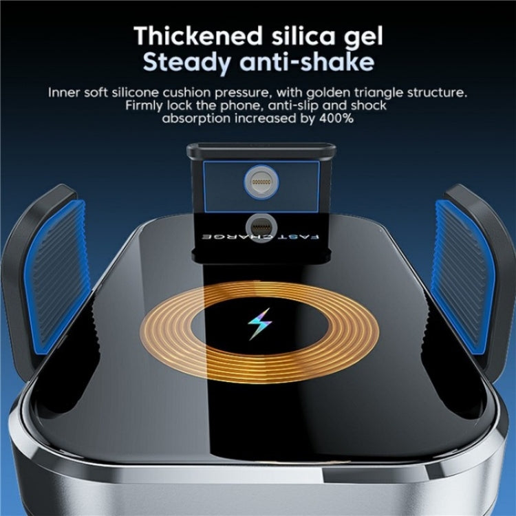 X12s Car Air Vent Wireless Charger 66W High Power Intelligent Induction Holder(Silver) - HoMEdemic™ 