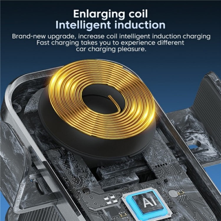X12s Car Air Vent Wireless Charger 66W High Power Intelligent Induction Holder(Tarnish) - HoMEdemic™ 