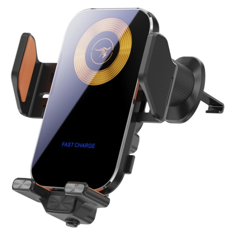 X15 Wireless Charger Mobile Phone Bracket Car Air Vent Cell Phone Mount Holder(Black) - HoMEdemic™ 