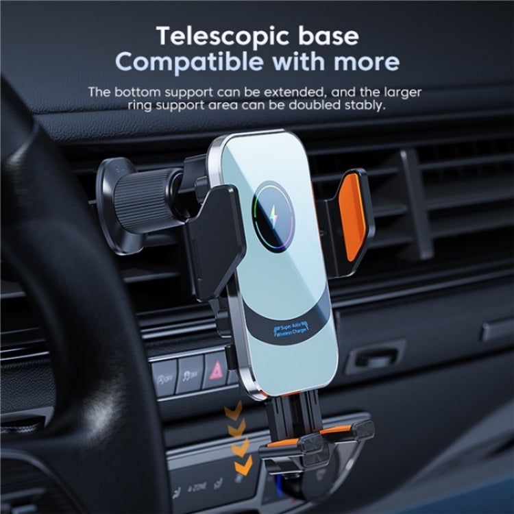 X16 Car Smart Sensor Phone Holder Magnetic Phone Mount Automatic Wireless Charger(Tarnish) - HoMEdemic™ 