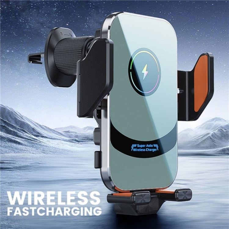 X16 Car Smart Sensor Phone Holder Magnetic Phone Mount Automatic Wireless Charger(Tarnish) - HoMEdemic™ 